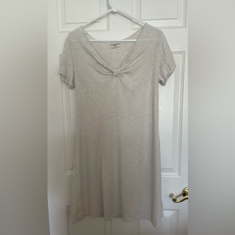 Victoria’s Secret light gray t-shirt/nightshirt with knot detail, never worn